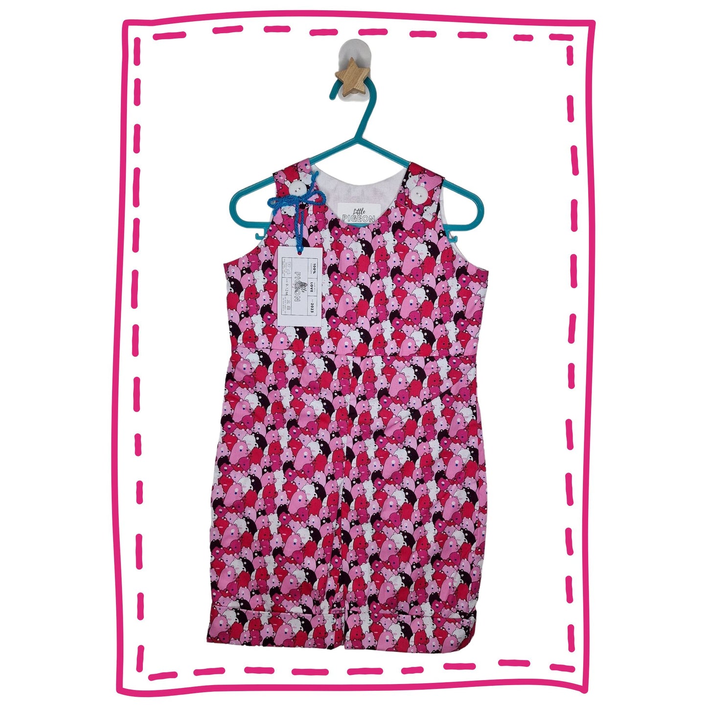 Pink Bear Romper