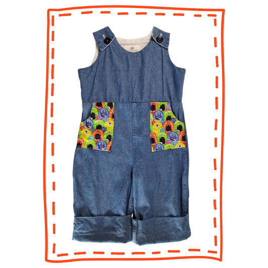 Monster Pocket Romper