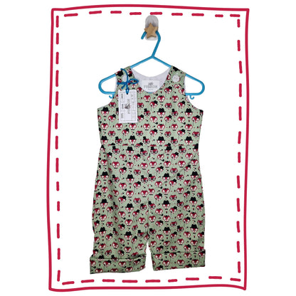 Mint Green Fox Romper