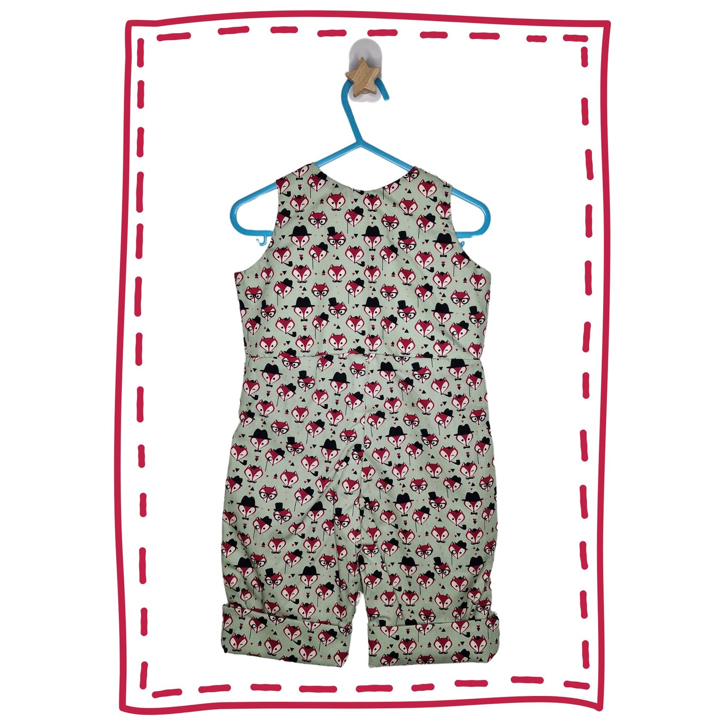 Mint Green Fox Romper