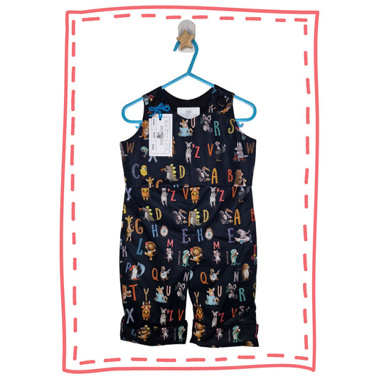 Navy Alphabet Romper