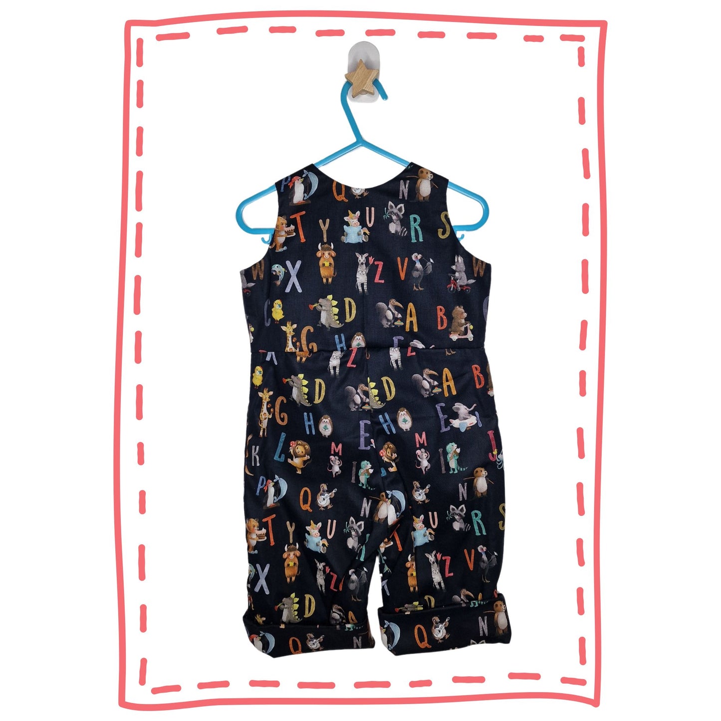 Navy Alphabet Romper
