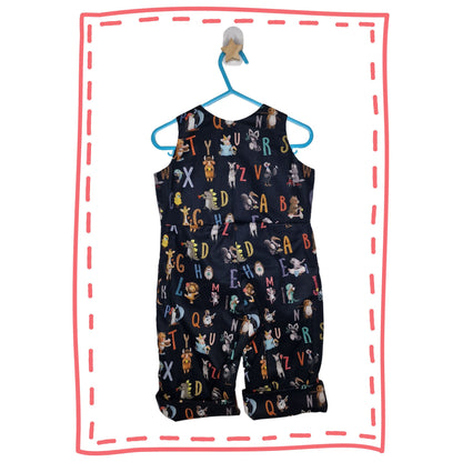 Navy Alphabet Romper