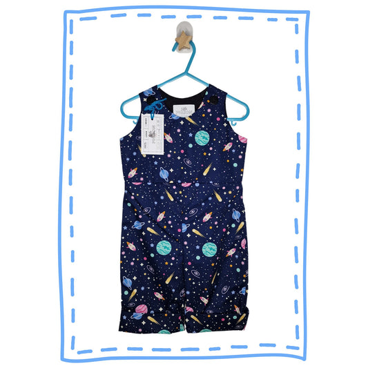 Navy Space Romper