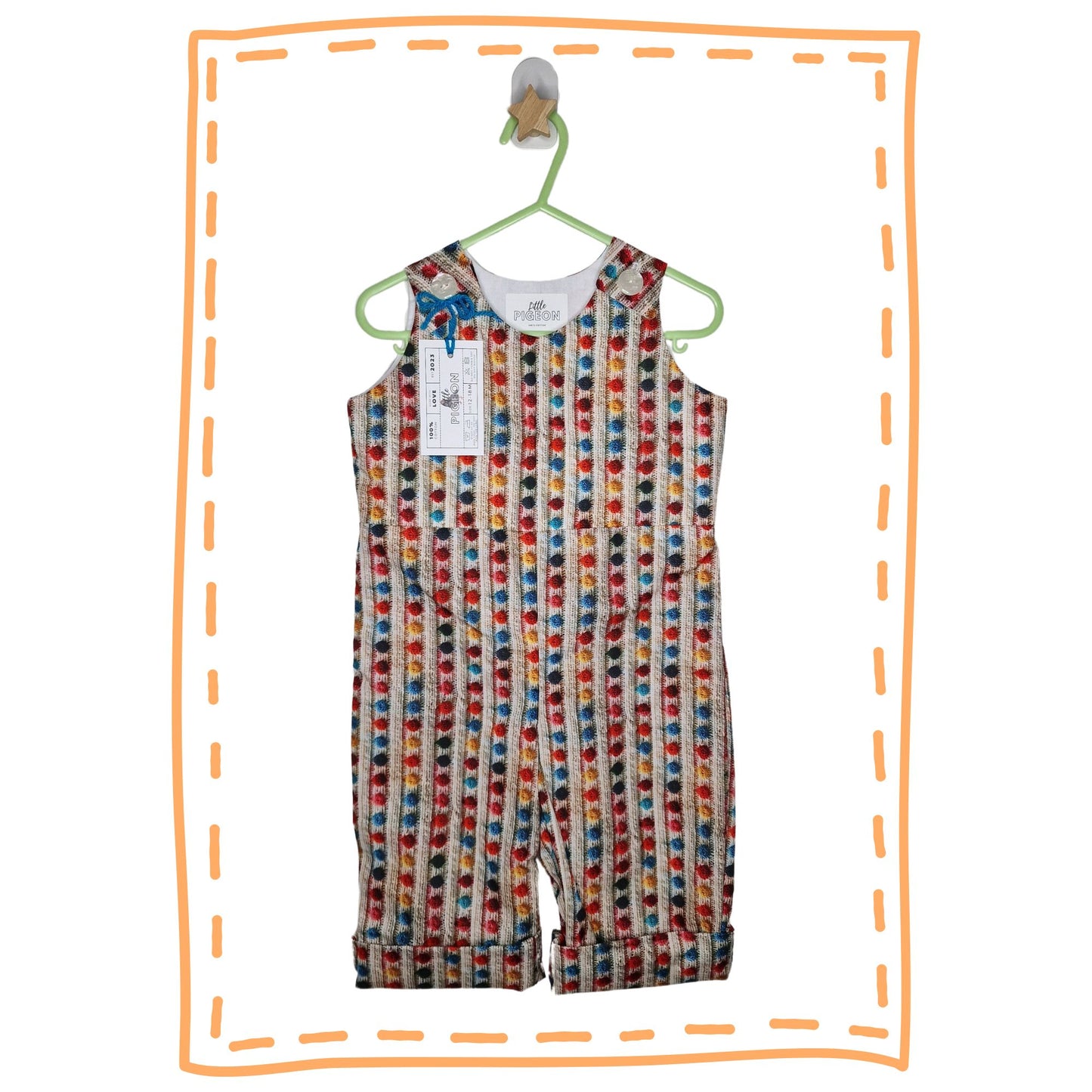 Faux Bobble Knit Romper
